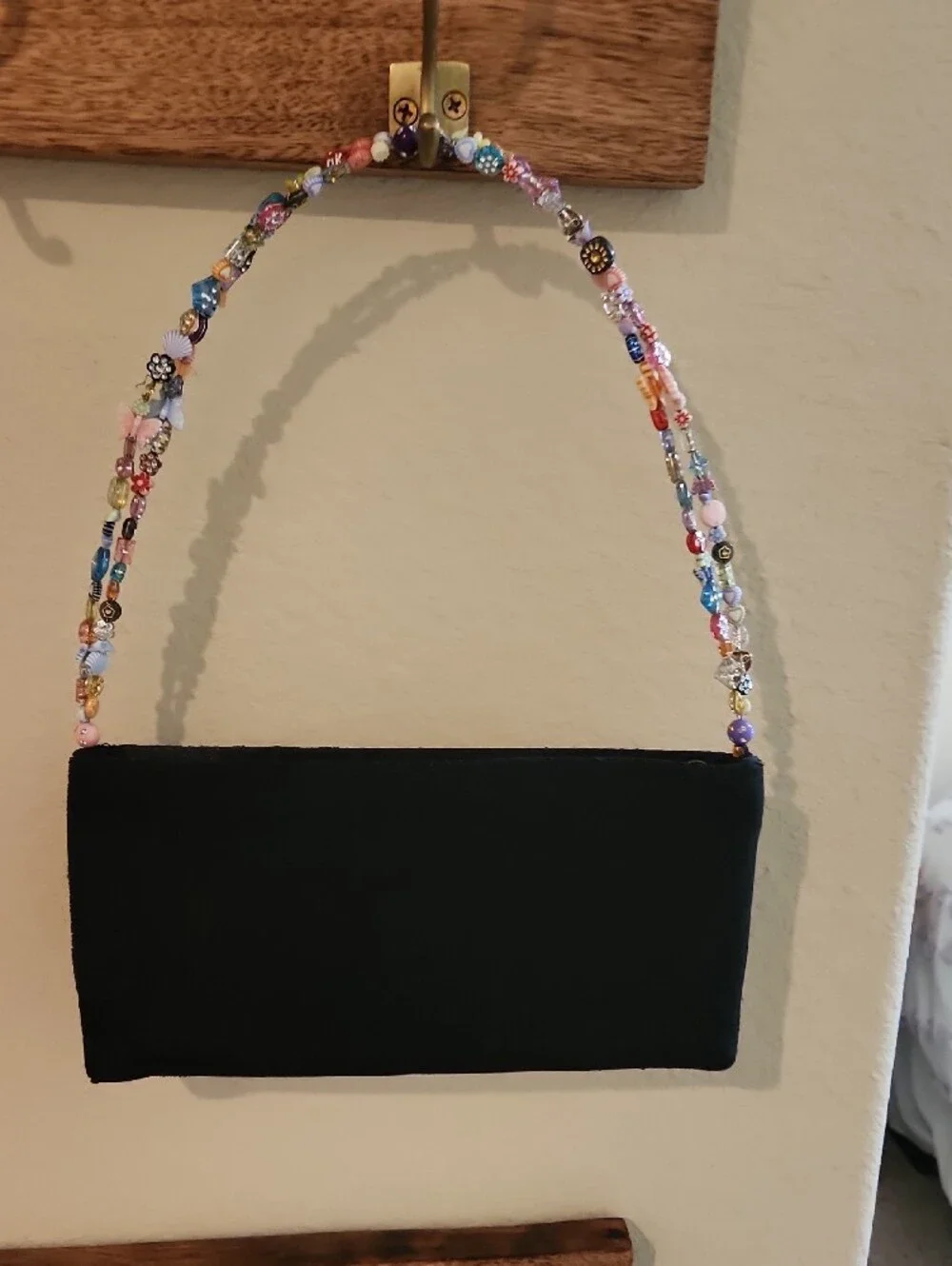 Multicolor Beaded Floral Evening Clutch